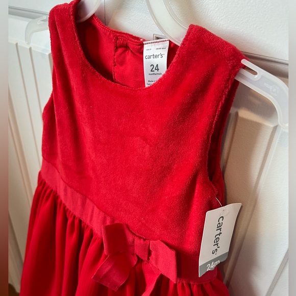 🔅NWT Carter’s Christmas Dress Size 24 Months - Picture 2 of 4